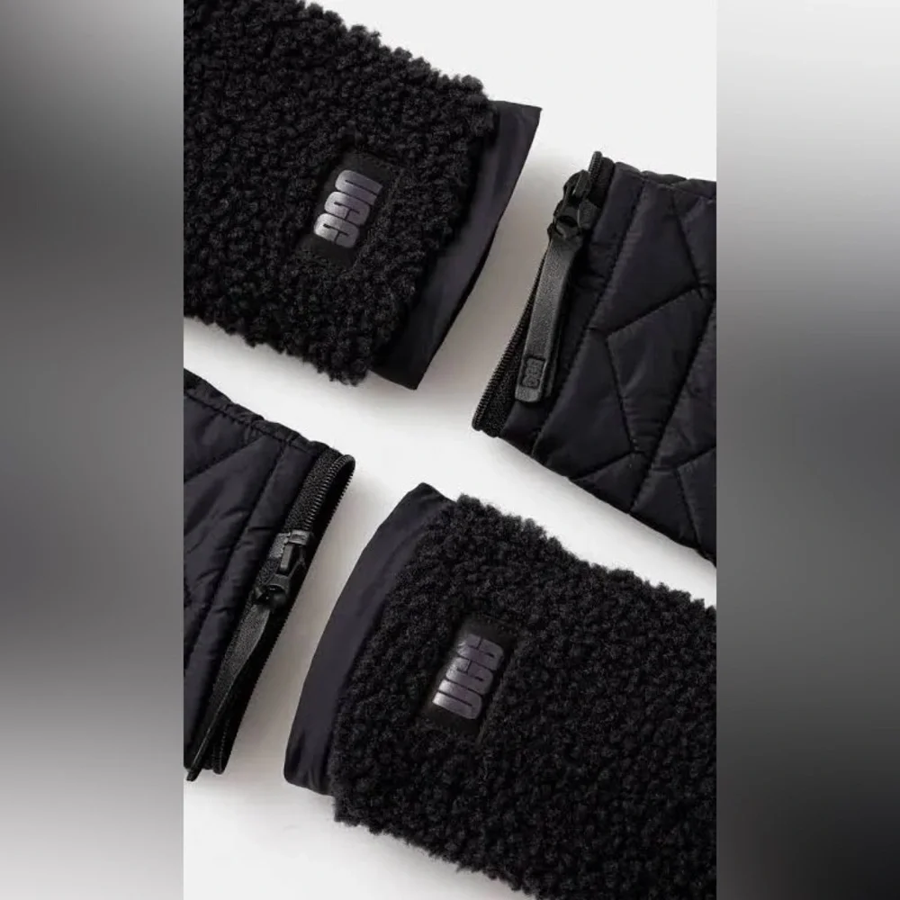UGG Women's Faux Fur Modular Gloves in black